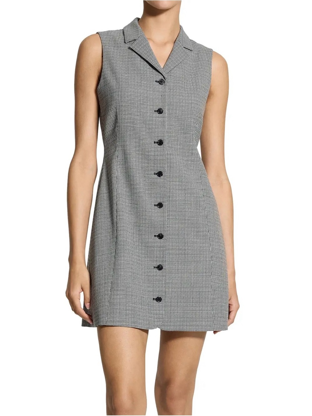 NWT Theory Houndstooth Sleeveless Minidress
